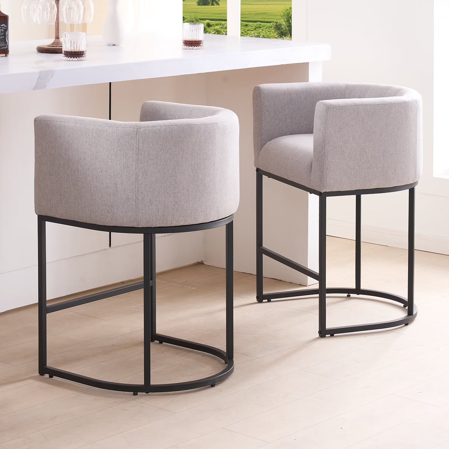 FANCROU 26" H Counter Height Bar Stools