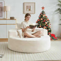 55" Oversized Round Chaise Lounge Chair Indoor