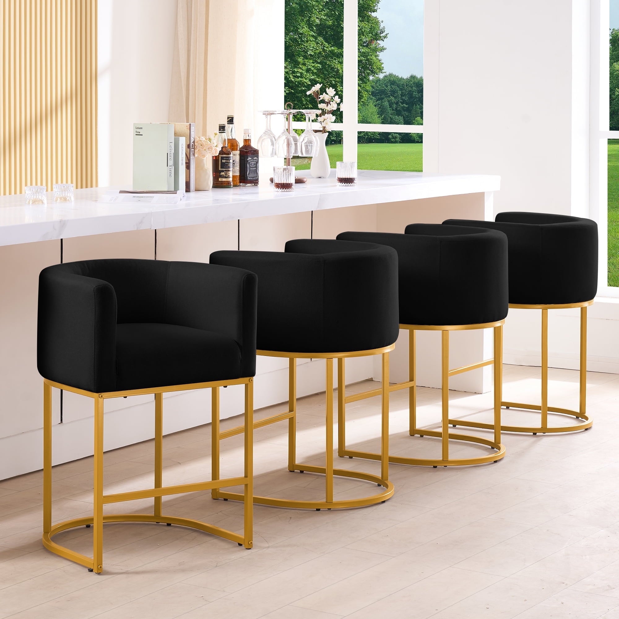 FANCROU 26" H Counter Height Bar Stools Set of 4