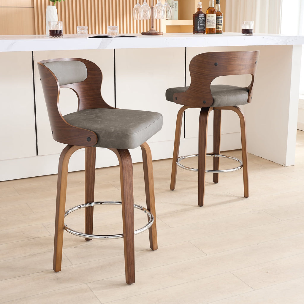 FANCROU 26" Set of 2 Counter Height Bar Stools
