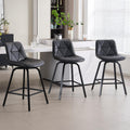 Fancrou 26" Counter Height Swivel Bar Stools Set of 3