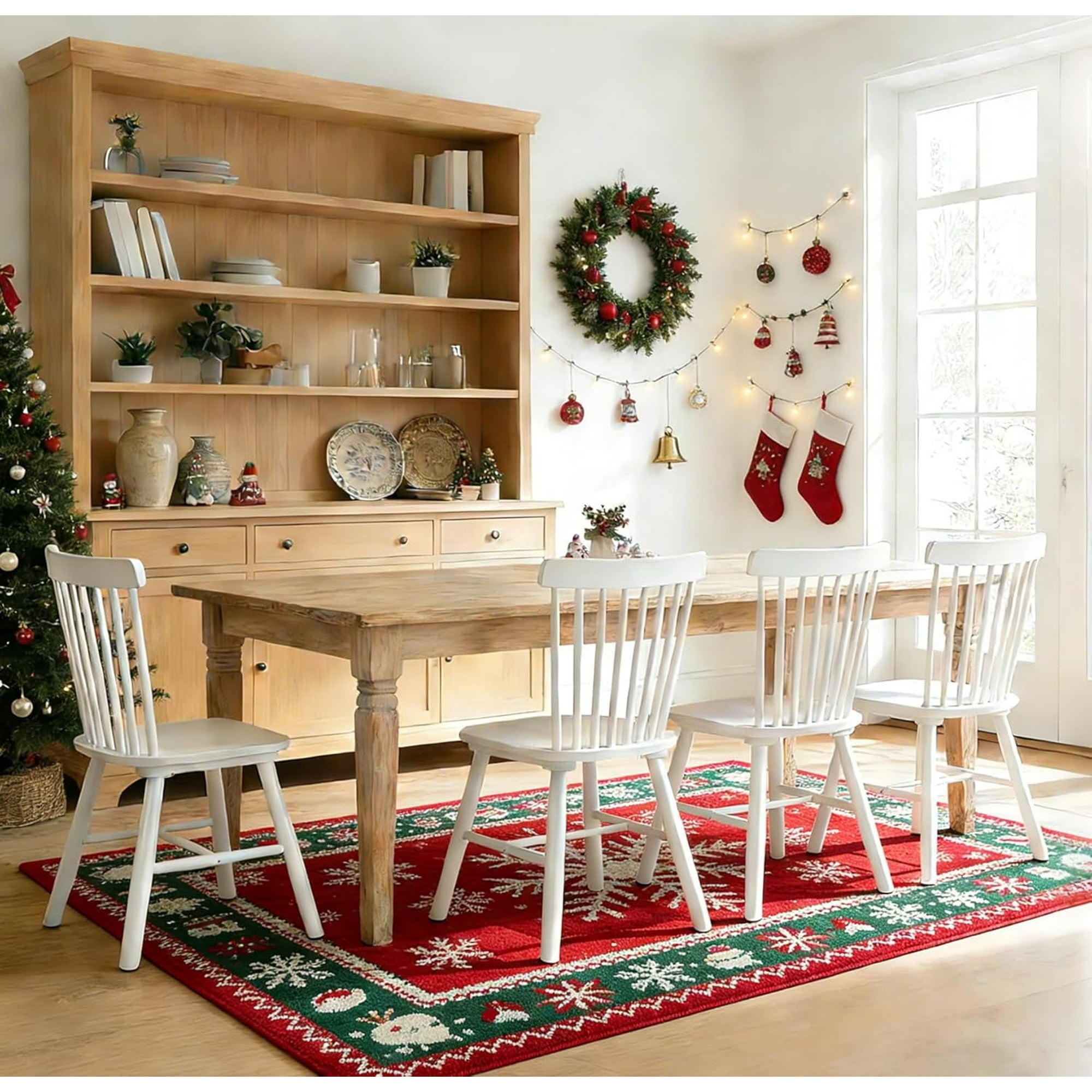 Fancrou Windsor Dining Chair Set of 4