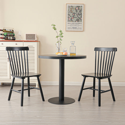 CRERIYO Windsor Dining Chairs, Spindle Back Kitchen Chairs, Classic Farmhouse Dining Room Chairs